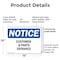 Signmission Customers And Parts Entrance OSHA Notice Sign, Plastic, 14in W x 10in L, 2PK OS-2PACK-NS-P-1014-L-10879 - alternate 4